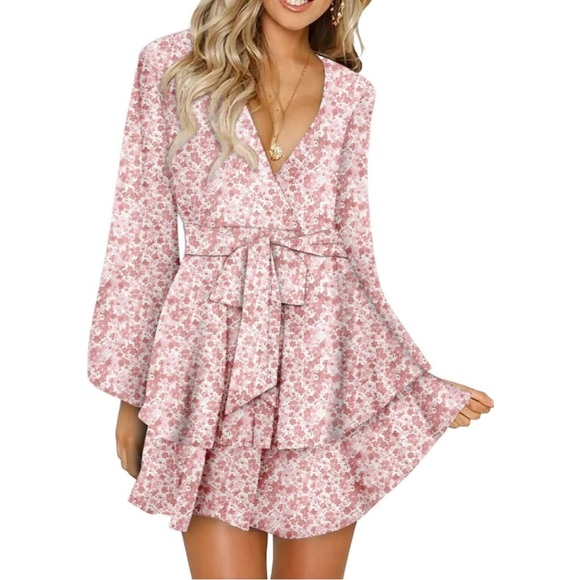 Amazon Dresses & Skirts - NWT Pretty in Pinks Layered Swing Dress. Pretty Ruffles & Chiffon- Small (4-6)